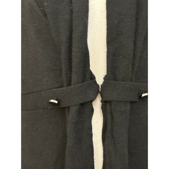 Prive black cashmere cardigan, large, normcore, minimalist, classic, timeless - Picture 4 of 5